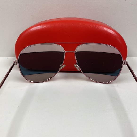 Dior Pink Blue Mirrored Logo Aviators NeverUsed - Picture 12 of 14